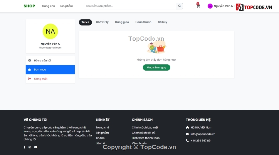web,web bán quần áo,bán quần áo